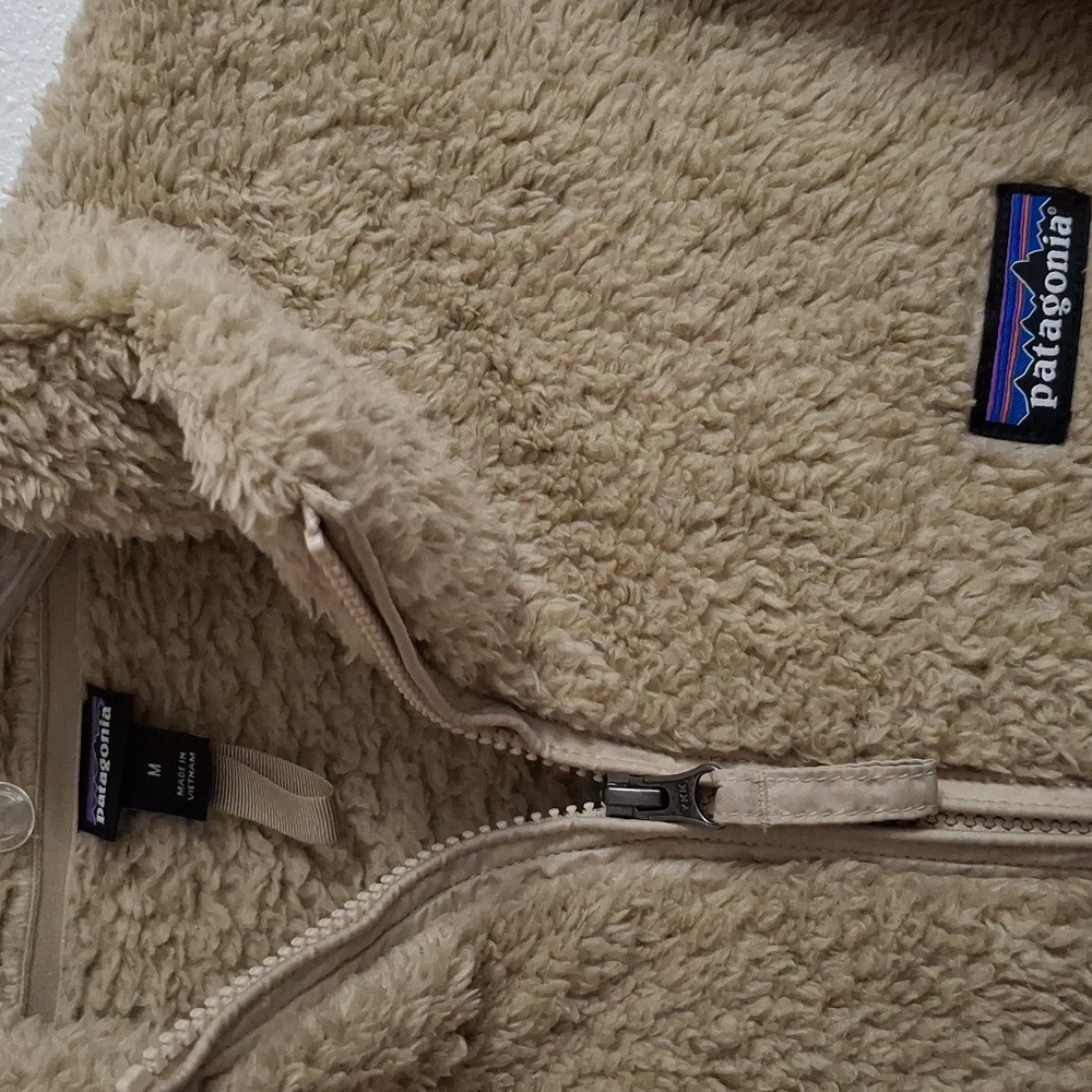 Patagonia Los Gatos 1/4 Zip Fleece Pullover Tan Sweater Size Medium - Picture 2 of 4